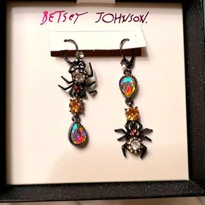 Betsey Johnson Spider earrings